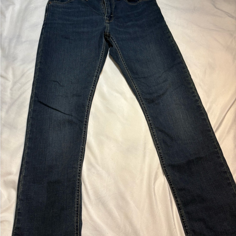 Wrangler Dark Blue Straight Leg Women's Jeans